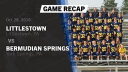 Recap: Littlestown  vs. Bermudian Springs  2016