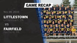 Recap: Littlestown  vs. Fairfield  2016