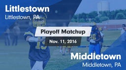 Matchup: Littlestown High vs. Middletown  2016