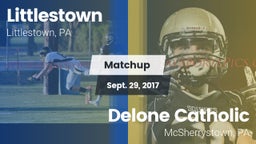Matchup: Littlestown High vs. Delone Catholic  2017