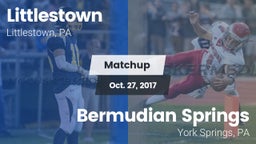 Matchup: Littlestown High vs. Bermudian Springs  2017