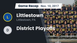 Recap: Littlestown  vs. District Playoffs 2017