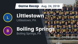 Recap: Littlestown  vs. Boiling Springs  2018
