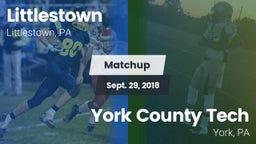 Matchup: Littlestown High vs. York County Tech  2018