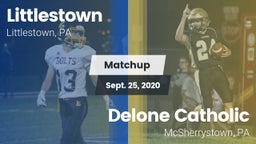 Matchup: Littlestown High vs. Delone Catholic  2020