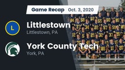 Recap: Littlestown  vs. York County Tech  2020
