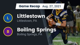 Recap: Littlestown  vs. Boiling Springs  2021