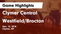 Clymer Central  vs Westfield/Brocton Game Highlights - Dec. 12, 2018