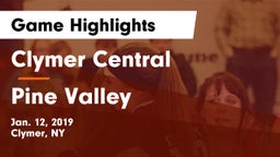 Clymer Central  vs Pine Valley Game Highlights - Jan. 12, 2019