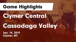 Clymer Central  vs Cassadaga Valley Game Highlights - Jan. 14, 2019