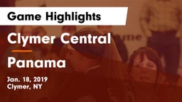 Clymer Central  vs Panama  Game Highlights - Jan. 18, 2019