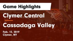 Clymer Central  vs Cassadaga Valley Game Highlights - Feb. 12, 2019