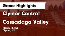 Clymer Central  vs Cassadaga Valley Game Highlights - March 11, 2021