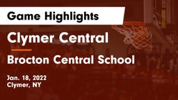 Clymer Central  vs Brocton Central School Game Highlights - Jan. 18, 2022