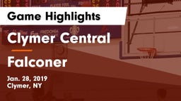 Clymer Central  vs Falconer  Game Highlights - Jan. 28, 2019