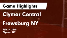Clymer Central  vs Frewsburg  NY Game Highlights - Feb. 8, 2019