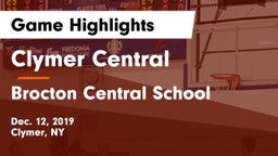Clymer Central  vs Brocton Central School Game Highlights - Dec. 12, 2019