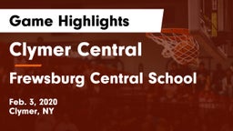 Clymer Central  vs Frewsburg Central School Game Highlights - Feb. 3, 2020