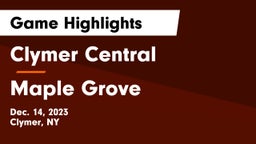 Clymer Central  vs Maple Grove  Game Highlights - Dec. 14, 2023
