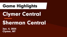 Clymer Central  vs Sherman Central  Game Highlights - Jan. 4, 2024