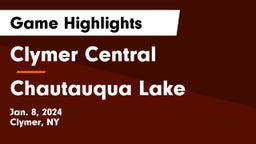 Clymer Central  vs Chautauqua Lake  Game Highlights - Jan. 8, 2024