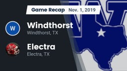 Recap: Windthorst  vs. Electra  2019