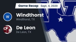 Recap: Windthorst  vs. De Leon  2020