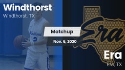 Matchup: Windthorst High vs. Era  2020