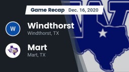 Recap: Windthorst  vs. Mart  2020