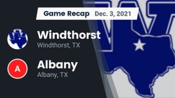 Recap: Windthorst  vs. Albany  2021