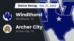 Recap: Windthorst  vs. Archer City  2022
