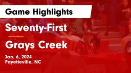 Seventy-First  vs Grays Creek  Game Highlights - Jan. 6, 2024