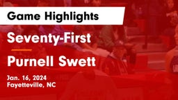 Seventy-First  vs Purnell Swett  Game Highlights - Jan. 16, 2024