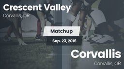Matchup: Crescent Valley vs. Corvallis  2016