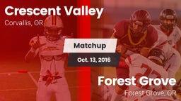 Matchup: Crescent Valley vs. Forest Grove  2016