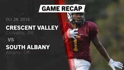 Recap: Crescent Valley  vs. South Albany  2016
