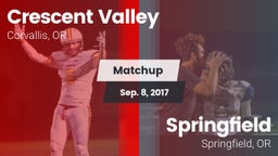 Matchup: Crescent Valley vs. Springfield  2017