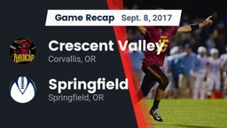Recap: Crescent Valley  vs. Springfield  2017