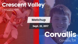 Matchup: Crescent Valley vs. Corvallis  2017