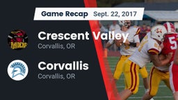 Recap: Crescent Valley  vs. Corvallis  2017