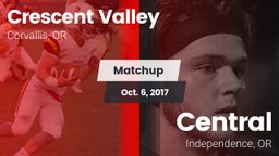 Matchup: Crescent Valley vs. Central  2017