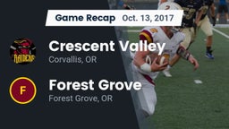 Recap: Crescent Valley  vs. Forest Grove  2017