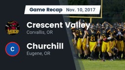 Recap: Crescent Valley  vs. Churchill  2017