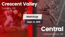 Matchup: Crescent Valley vs. Central  2018