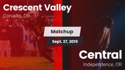 Matchup: Crescent Valley vs. Central  2019