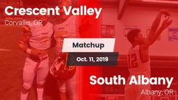 Matchup: Crescent Valley vs. South Albany  2019