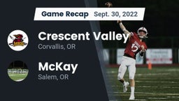 Recap: Crescent Valley  vs. McKay  2022
