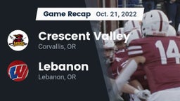 Recap: Crescent Valley  vs. Lebanon  2022