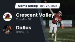Recap: Crescent Valley  vs. Dallas  2022