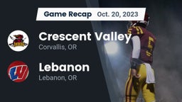 Recap: Crescent Valley  vs. Lebanon  2023